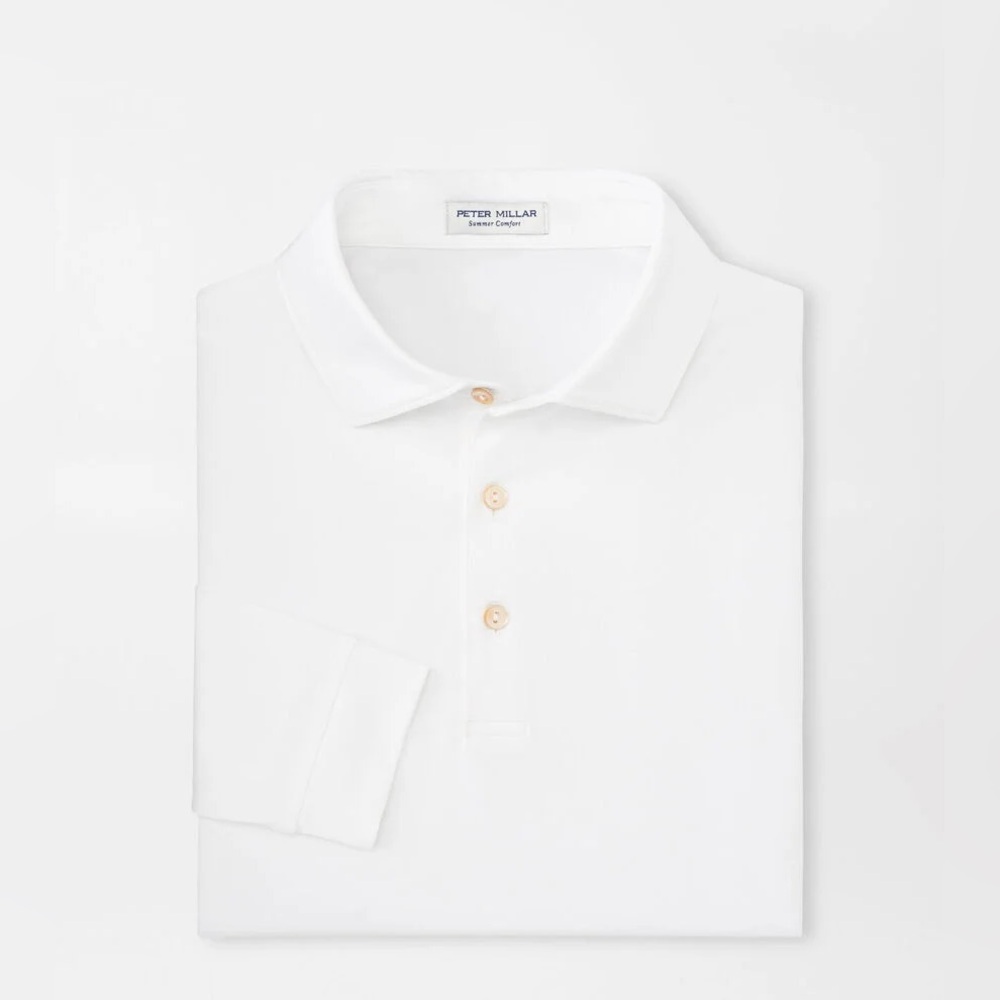 Peter Millar Solid Stretch Jersey Long Sleeve Pol… - image 5